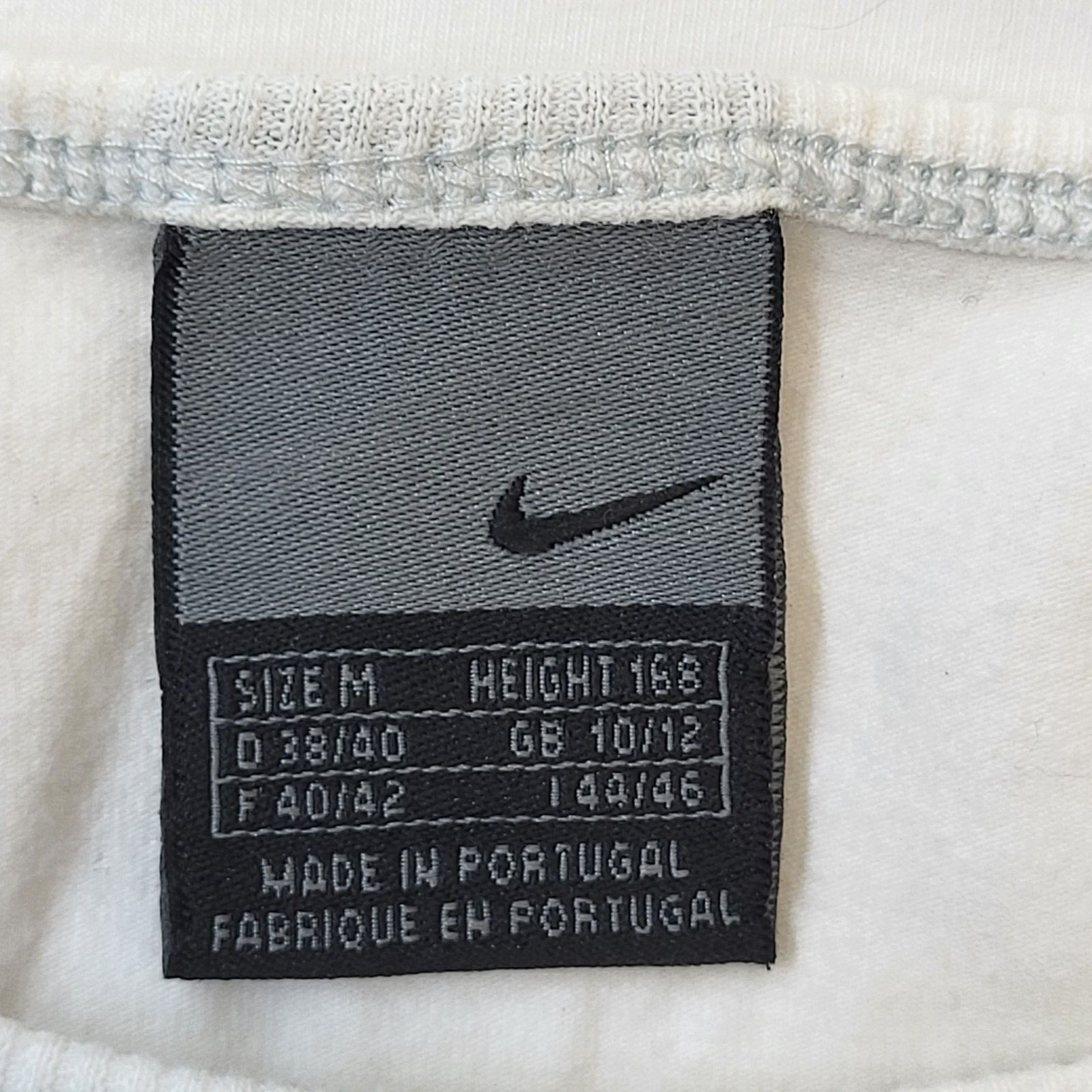 Nike Y2K White Cropped Short Sleeve Top Womens UK M EU 38