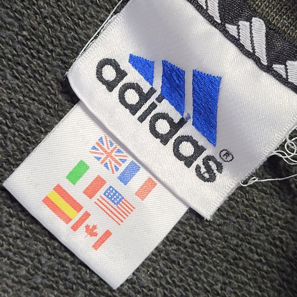 Adidas Dark Grey Vintage 90s Sweatshirt Uk Men's Size Medium