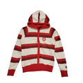 Protest Y2k Red White Button Sweatshirt Hoodie Uk Women's Size 10