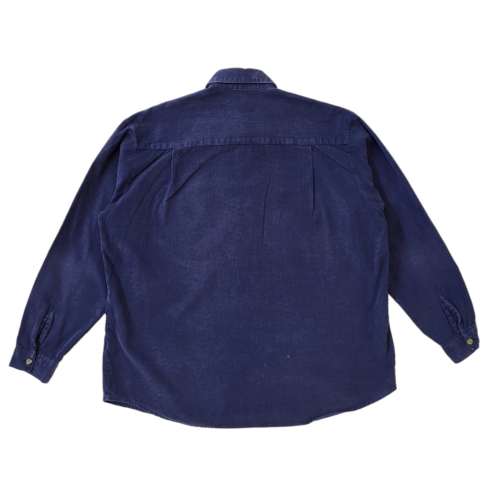 Miss Mix 90s Vintage Blue Corduroy Long Sleeve Shirt Women's Large