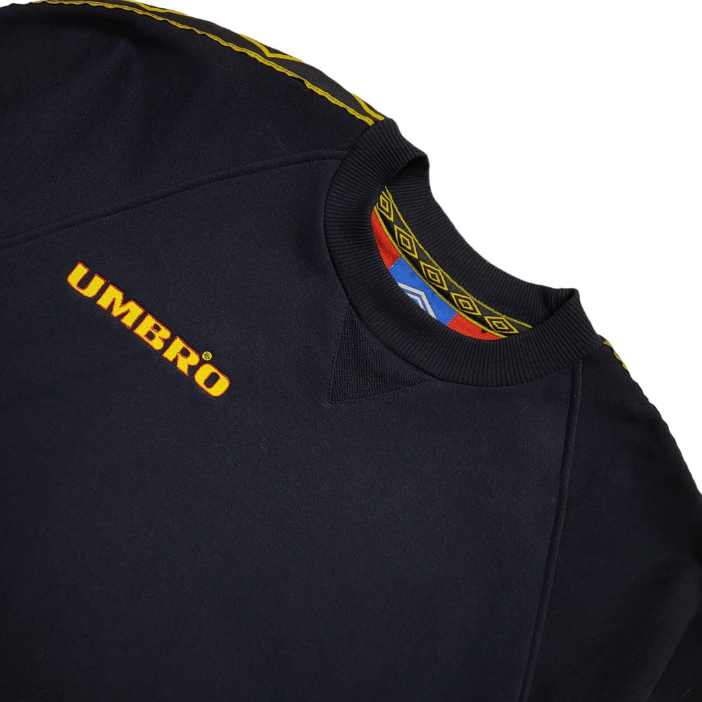 Unbro Pro Training Navy Blue Vintage 90s Sweatshirt Uk Men's Size XL