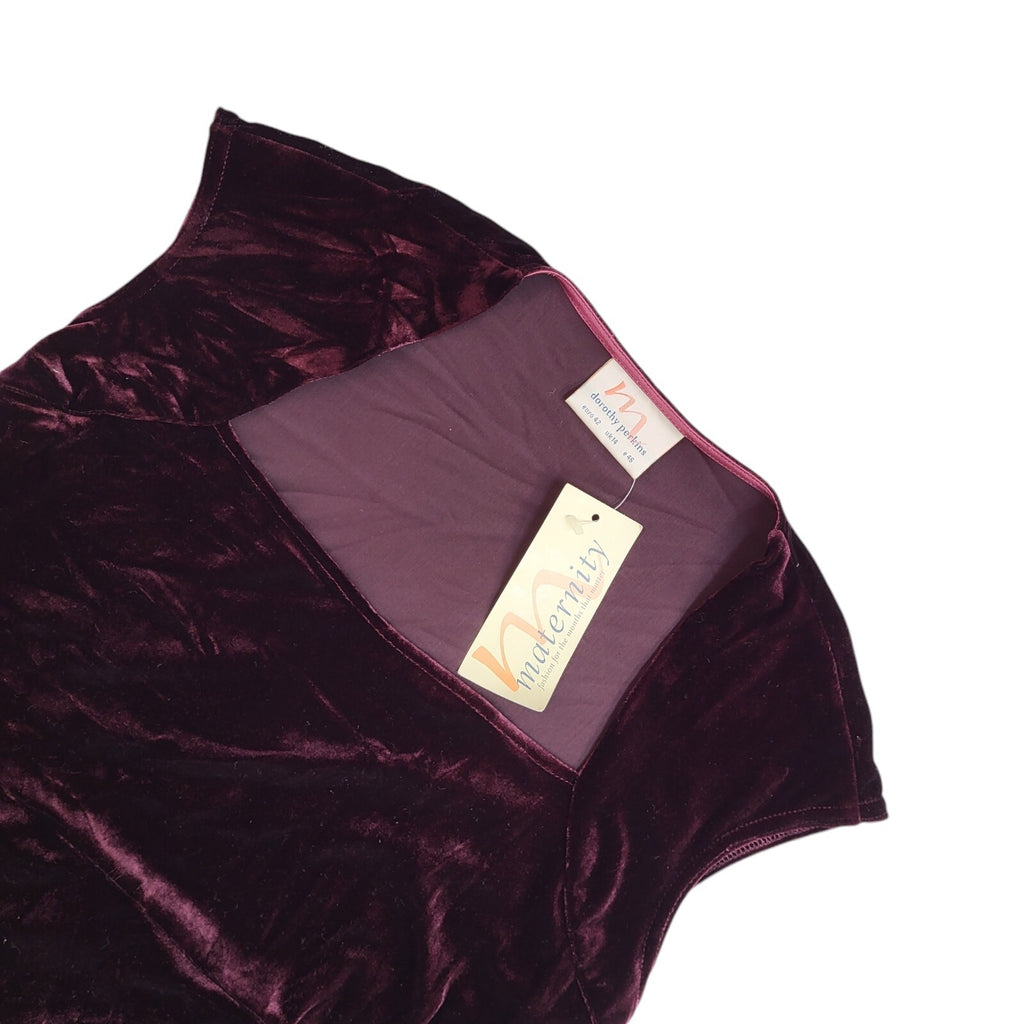 Dorothy Perkins 90's Sleeveless Long Velour Purple Dress BNWT Women's Size 14