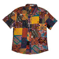 Charmkprl Vintage 90's Multicoloured Floral Short Sleeve Shirt Mens UK M