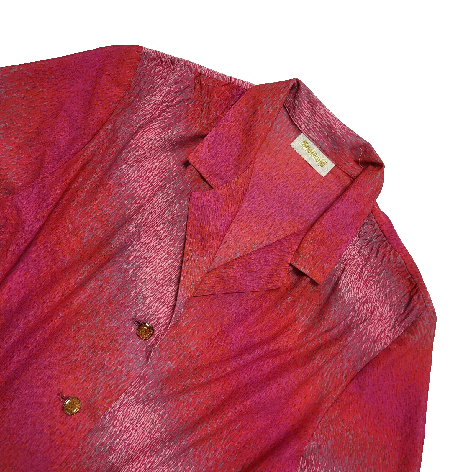 Seewald Vintage 70s Pink Short Sleeve A-Line Dress Uk Women's Size 10