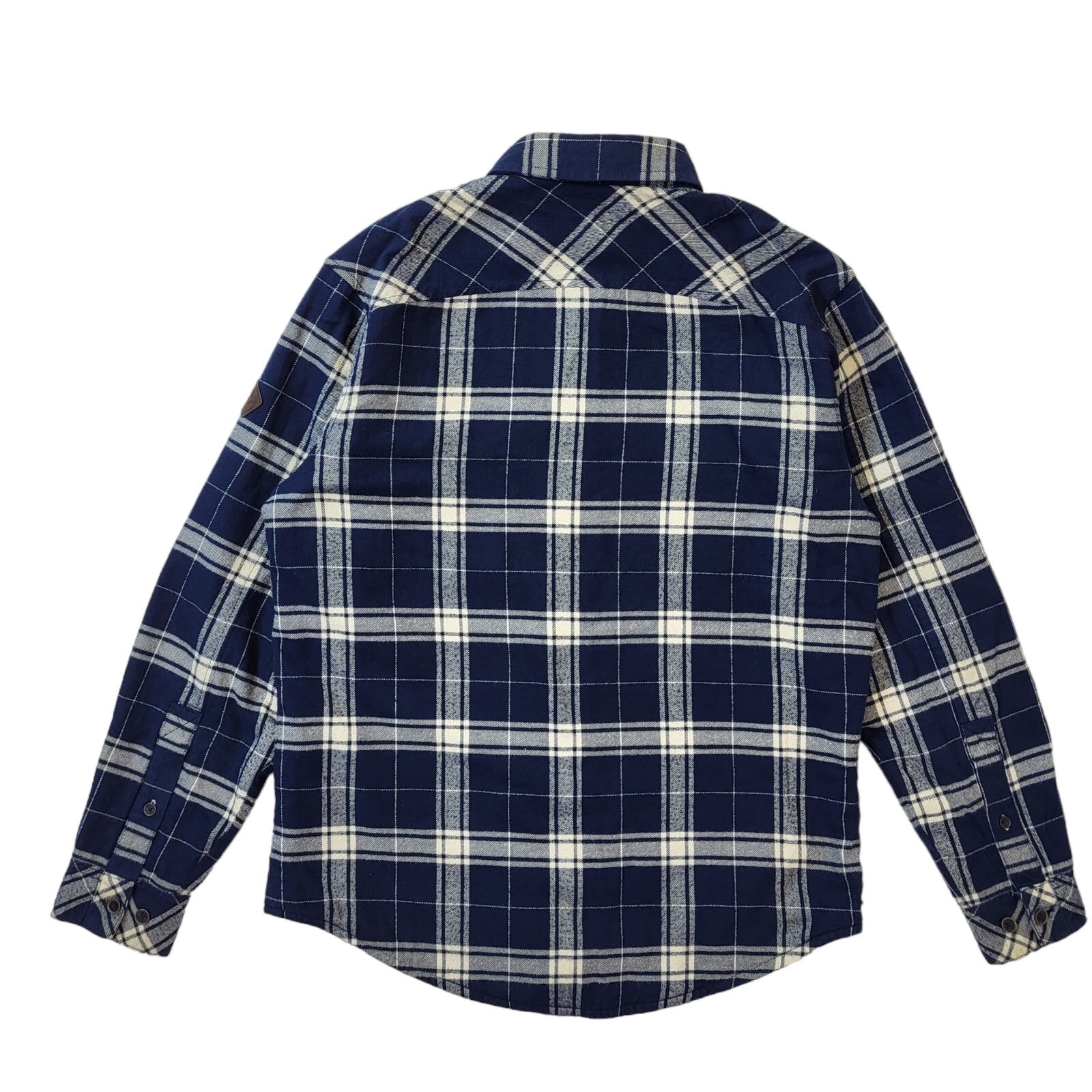 Timberland Earth Keepers Y2K Blue & White Check Shirt Men's Size Medium