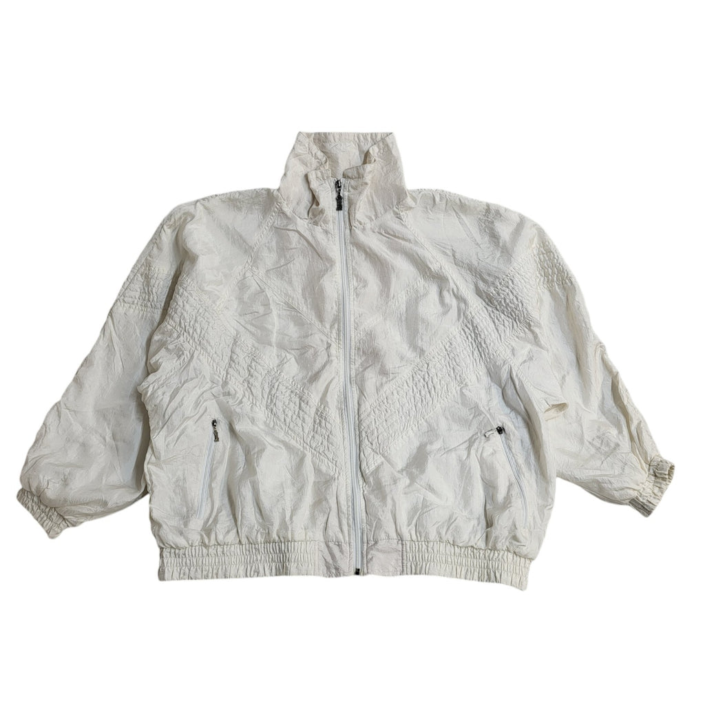 Rodeo Vintage 80s White Shell Jacket Uk Women's Size 18