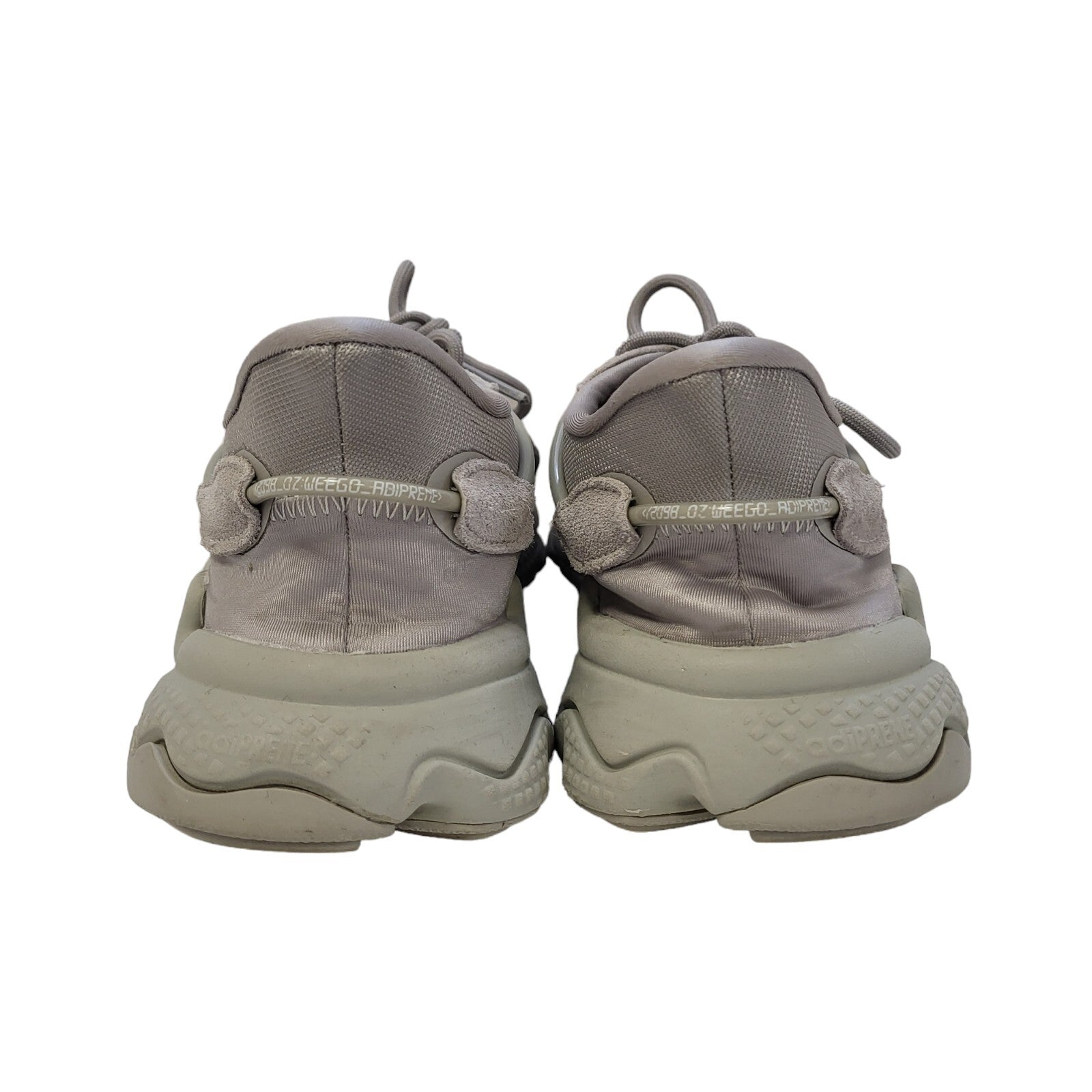 Adidas Ozweego Grey Canvas Lace-Up Sports Trainers Women's Uk 5.5