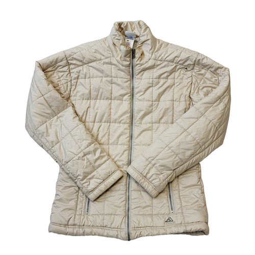 Adidas 90s Vintage Beige Zip Up Sports Jacket Women's Size 12
