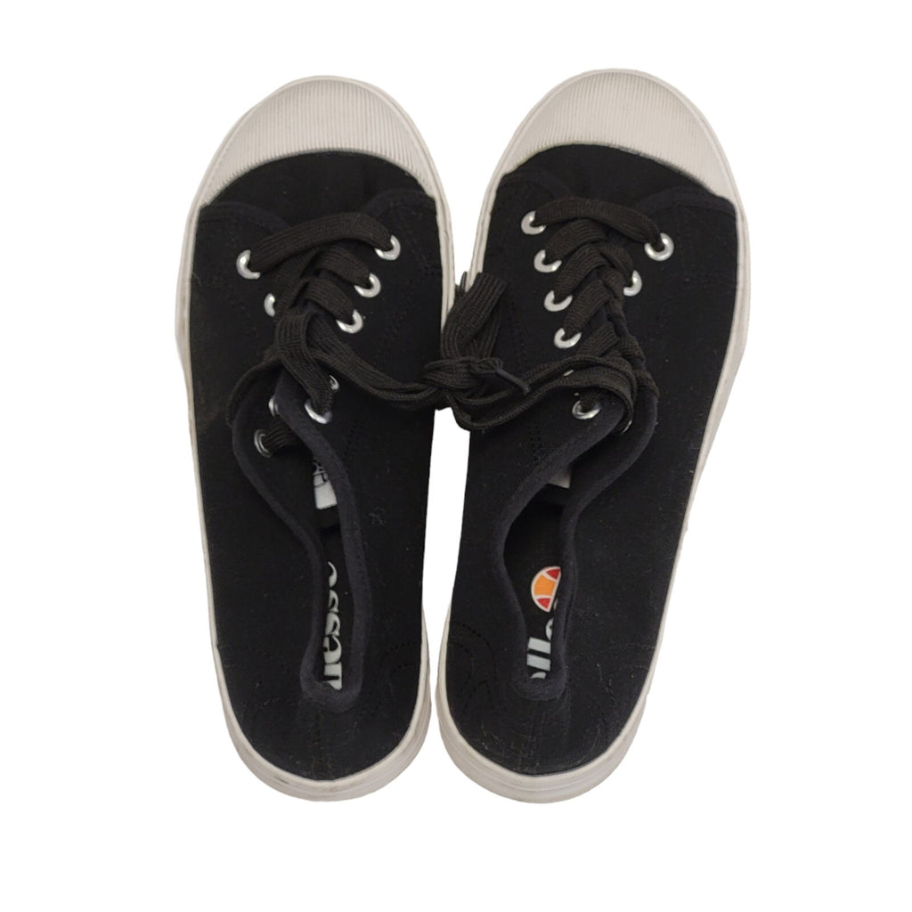 Ellesse Black & White Lace-up Sports Pumps Trainers Uk Women's Size 8