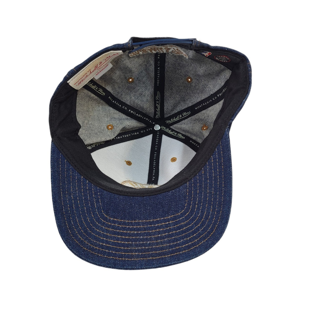 Mitchell & Ness Dark Blue Denim Baseball Cap Uk Men's One Size