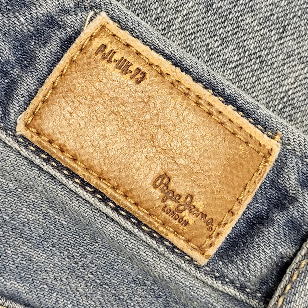 Pepe Jeans Vintage Y2K Blue A-Line Denim Skirt Womens UK 10 W28