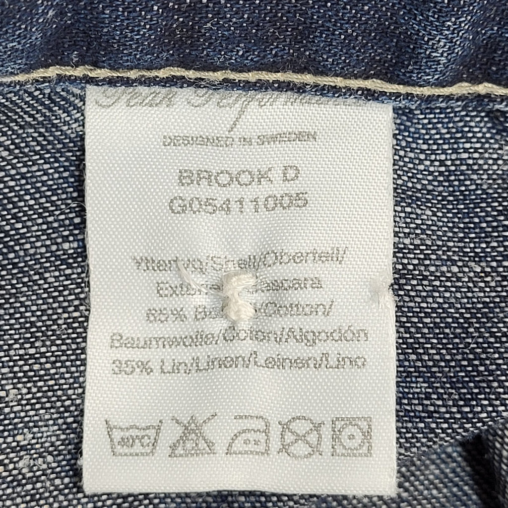 Peak Jeans Bnwt Y2k Dark Blue Wide Leg Denim Uk Women's Size S W26 L30