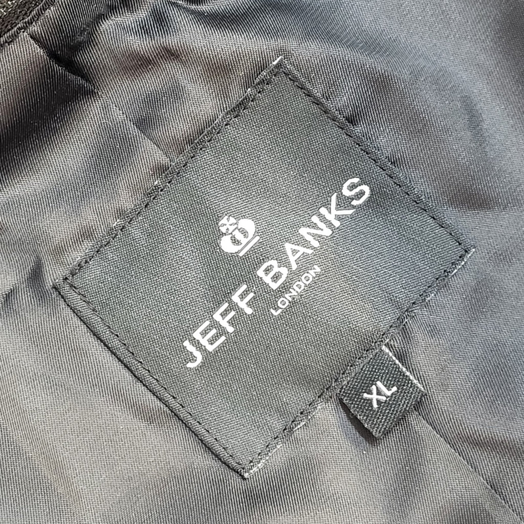 Jeff Banks Vintage Y2k Grey Wool Button Overcoat Uk Men's Size XL