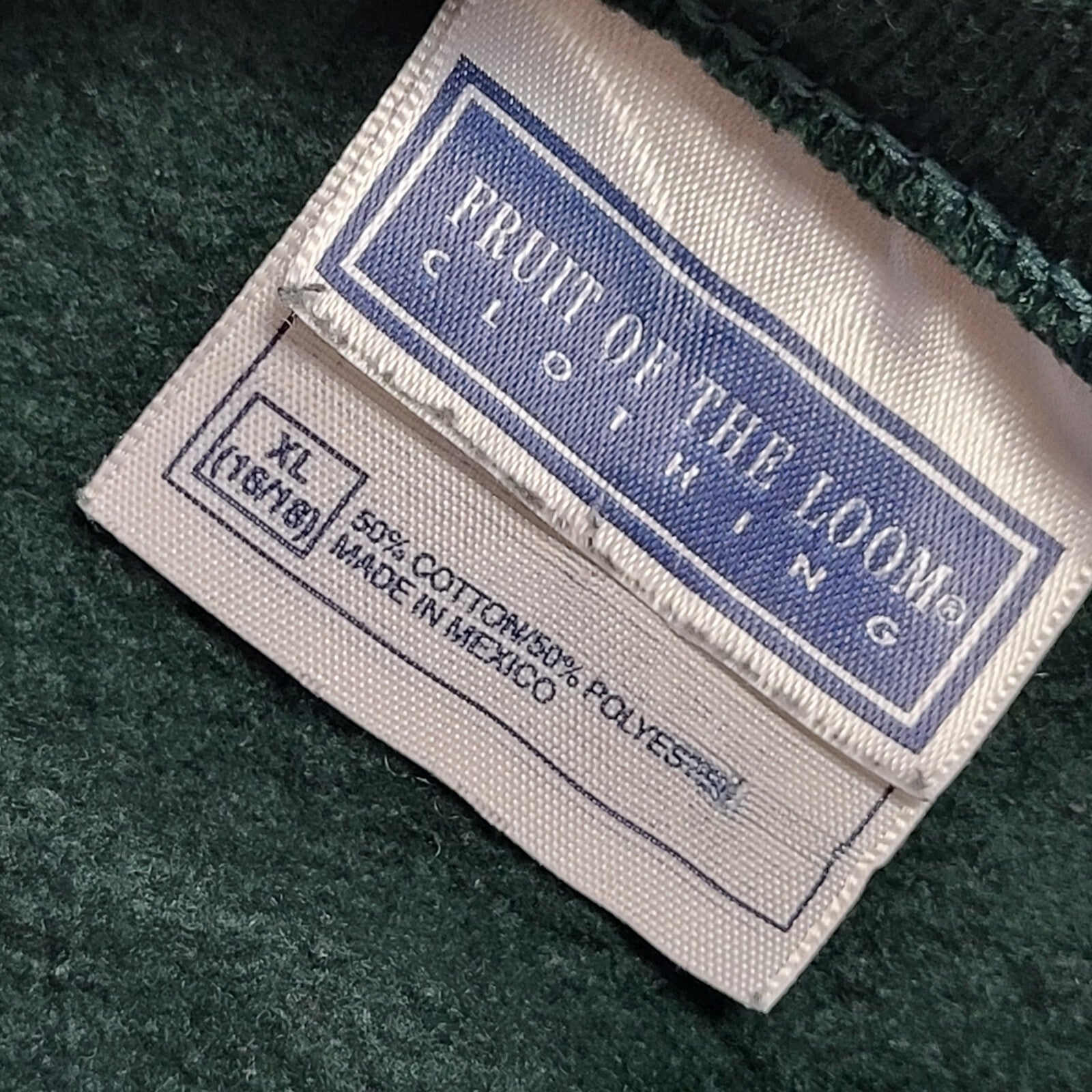 90s Fruit Of The Loom Green Bear Sweatshirt Uk Women's Size XL