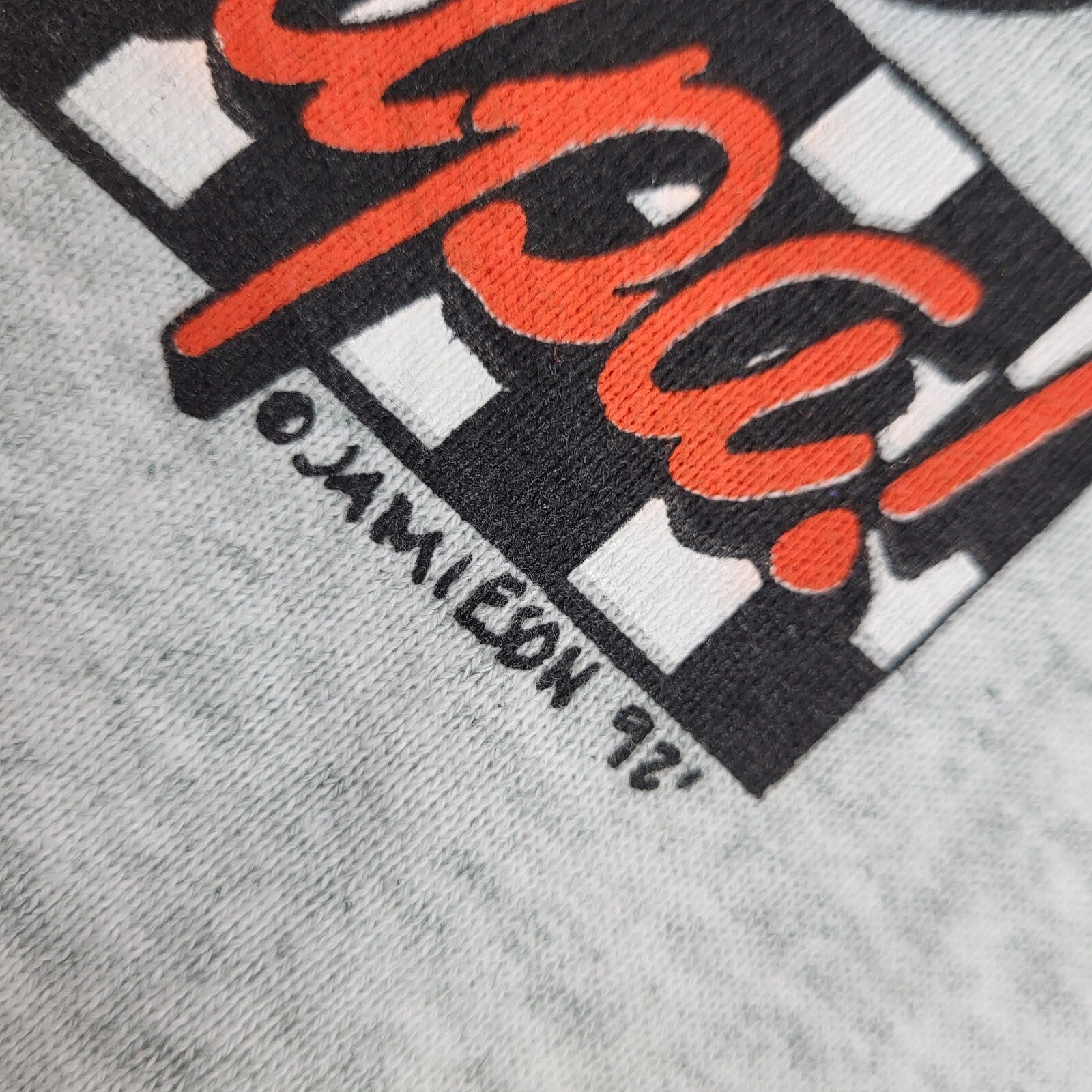 Free Style Tour De Grandpa Grey Graphic Print 90s Sweatshirt UK Men's XL