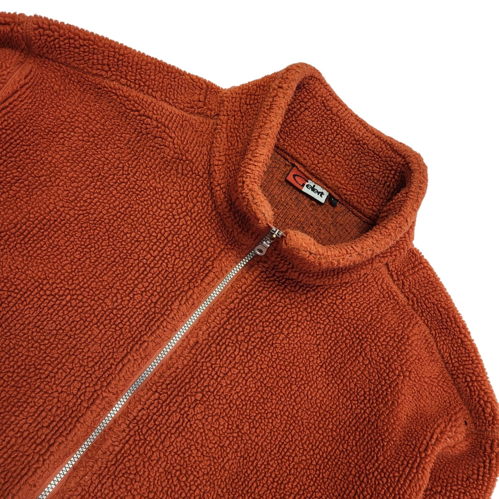Gelert 80s Vintage Terracotta/Orange Zipped Fleece Jacket Uk Men's Size Large