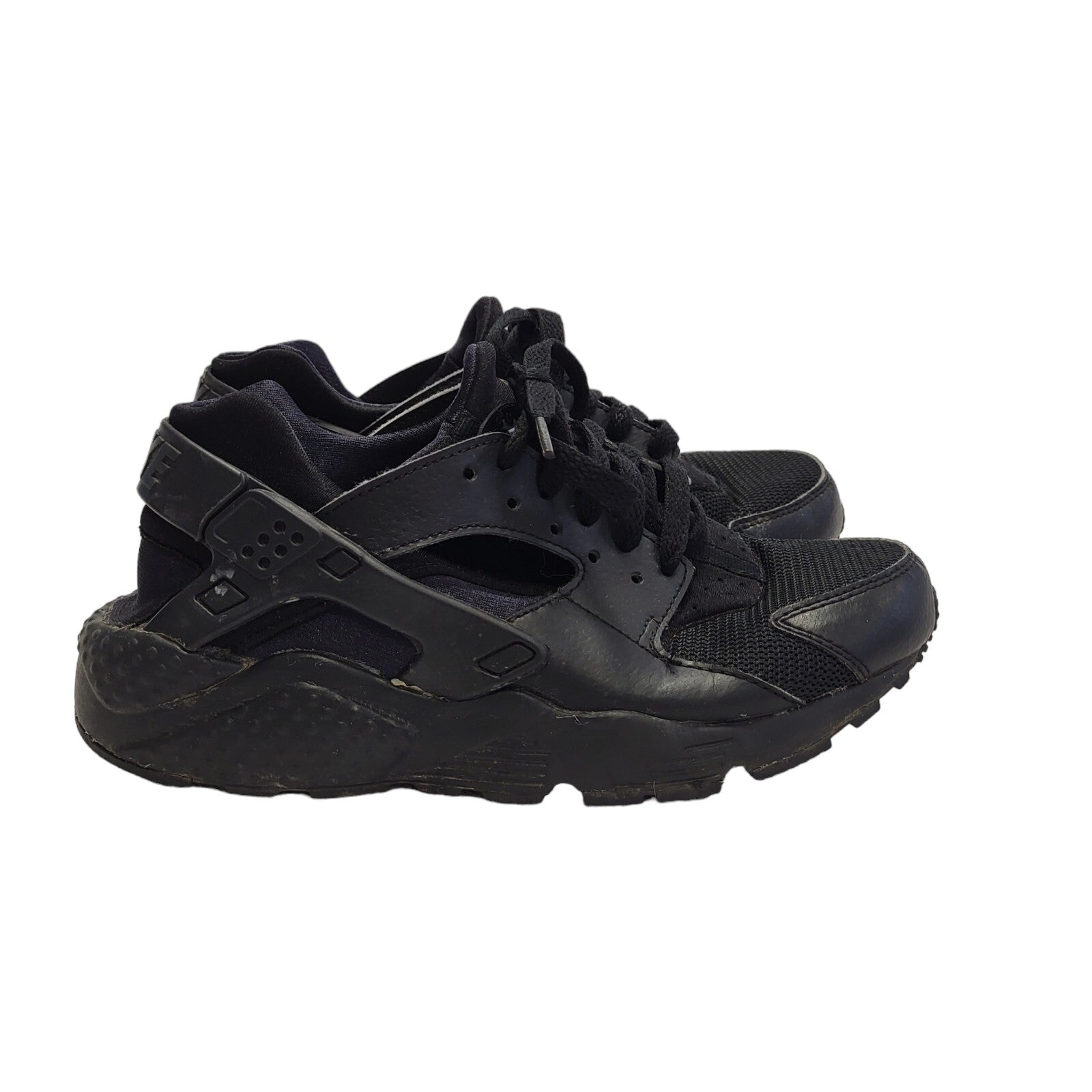 Nike Hurachi Black Lace-up Sports Casual Trainers Uk Boy's Size 6