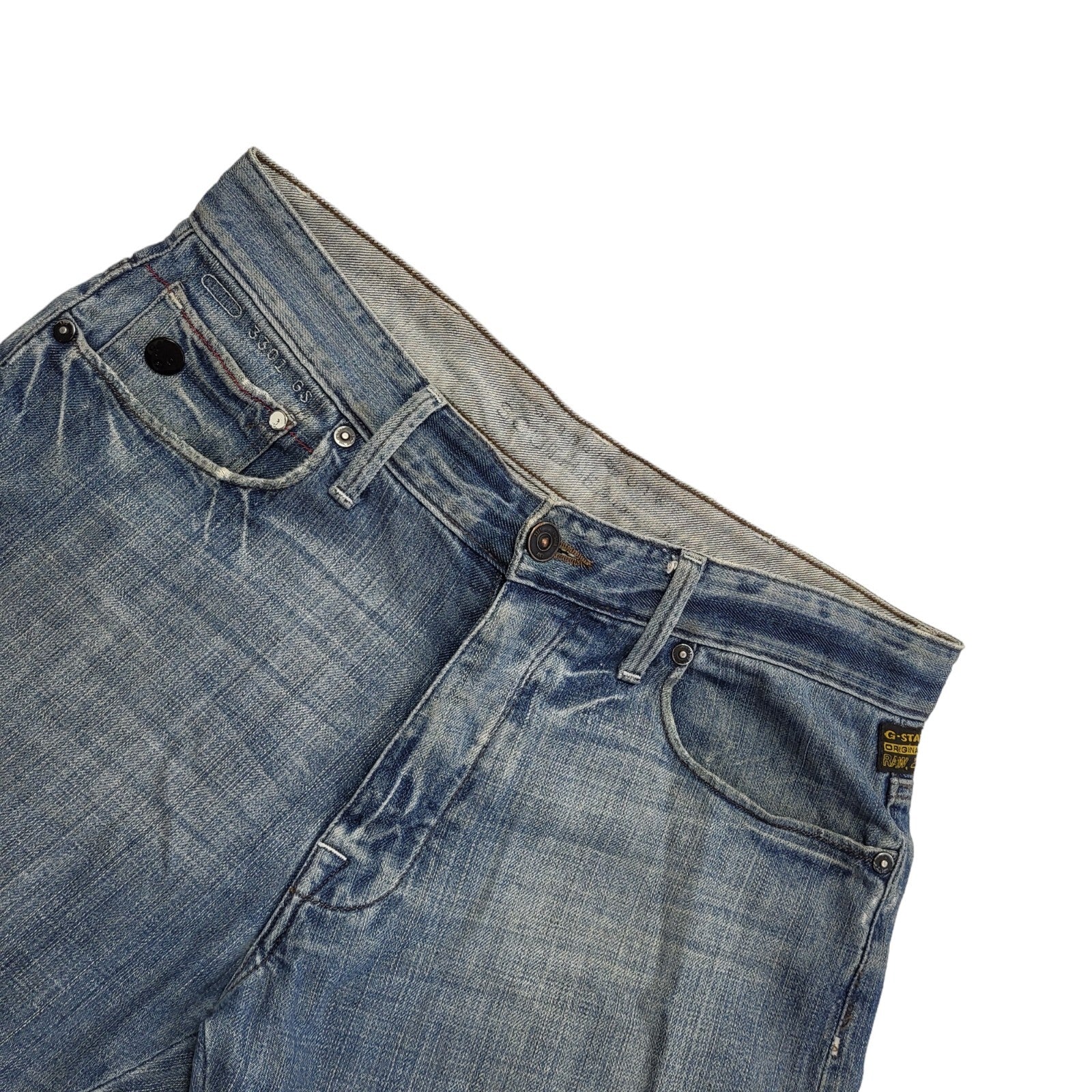 G-Star Vintage Y2K  Blue Straight Denim Jeans Uk Men's Size M W32 L32