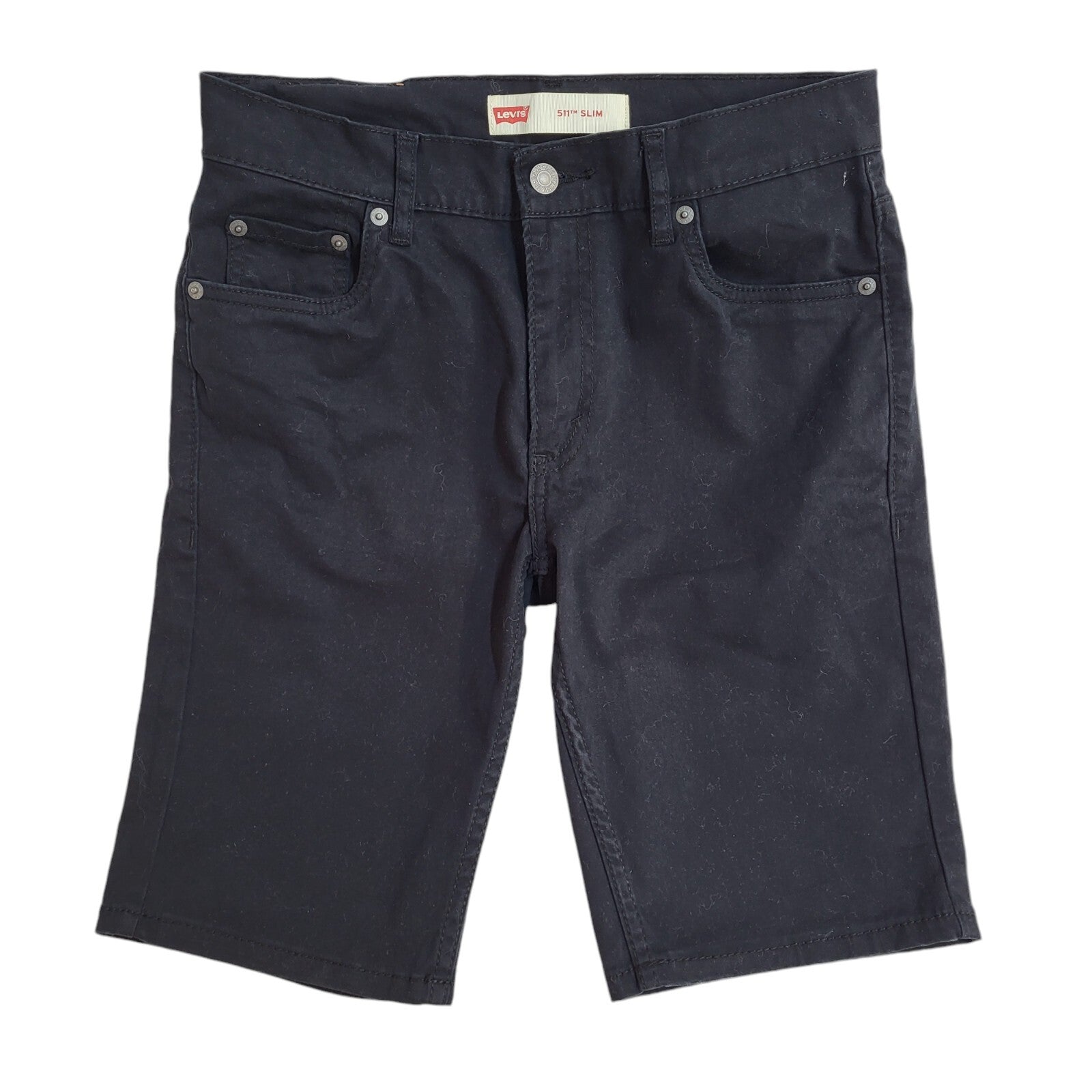 Levi's Vintage 90's Black Denim Shorts Uk Girl's Age 16 Years W28