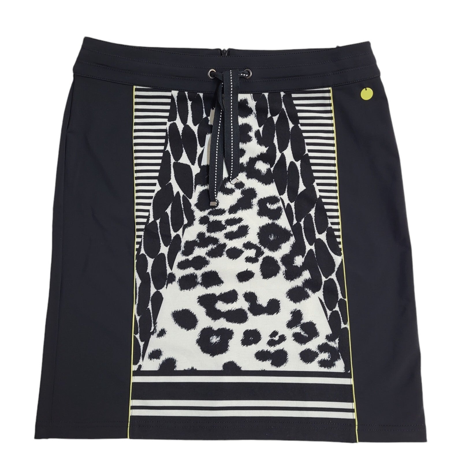 Betty Barday 90's Vintage Black Animal Print Skirt Uk Women's Size 14