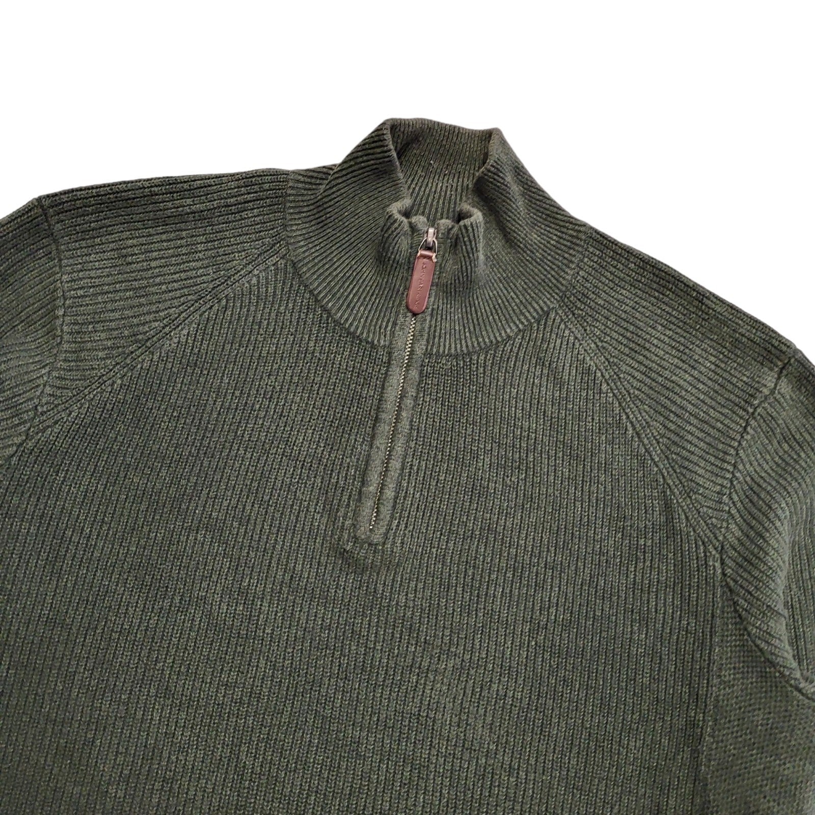 John Partridge Green Vintage 90s 1/4 Zip Jumper Uk Men's Size M