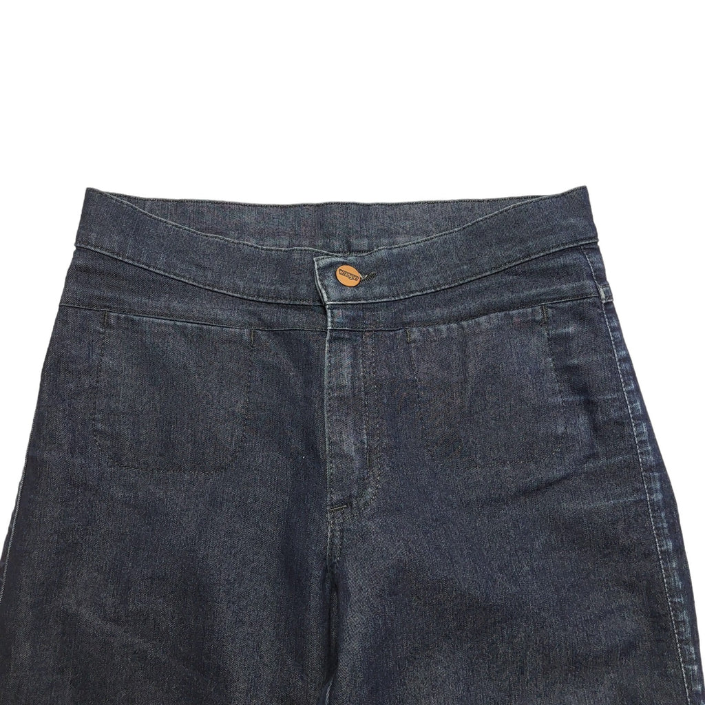 Wrangler 90s Dark Blue Wide Leg Denim Jeans Uk Women's Size 10 W28 L30