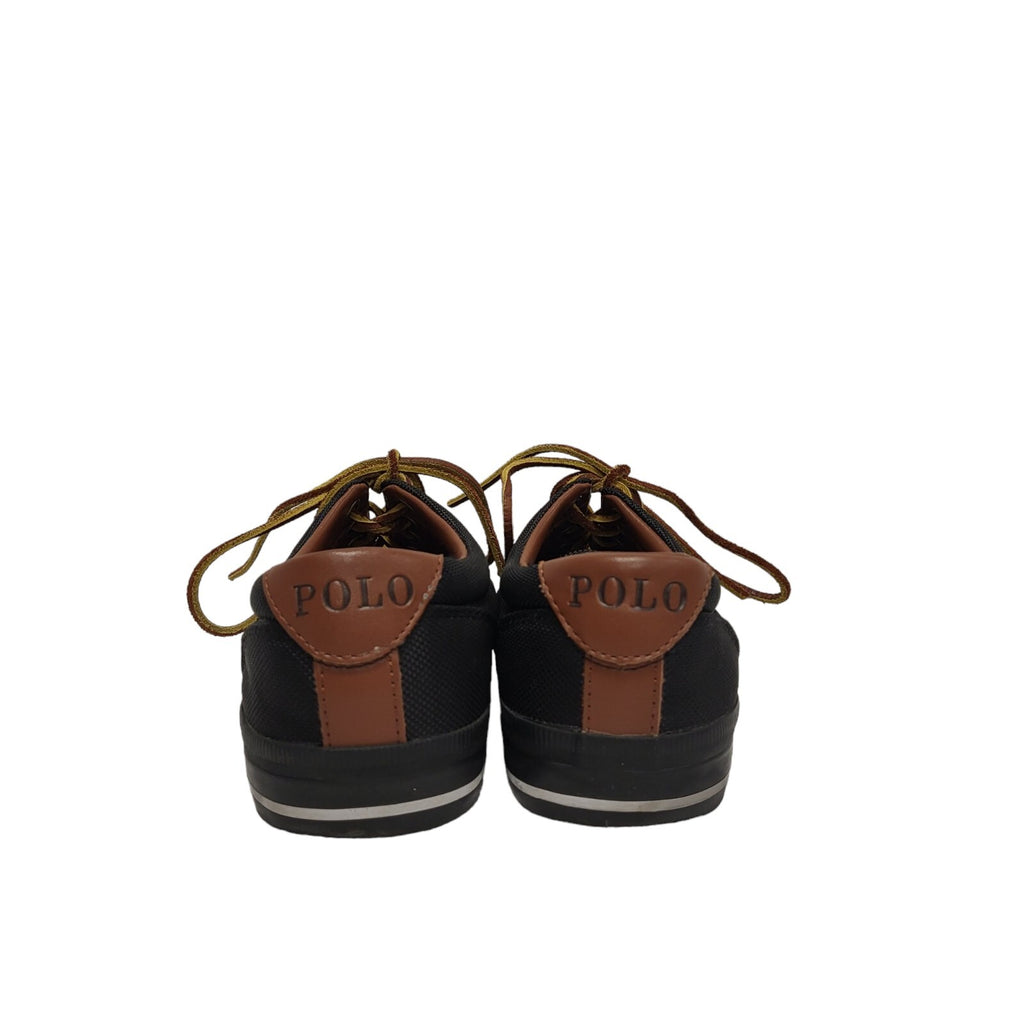 Polo Ralph Lauren Felton Black Canvas Sneaker Trainers Men's Trainers Uk 6.5