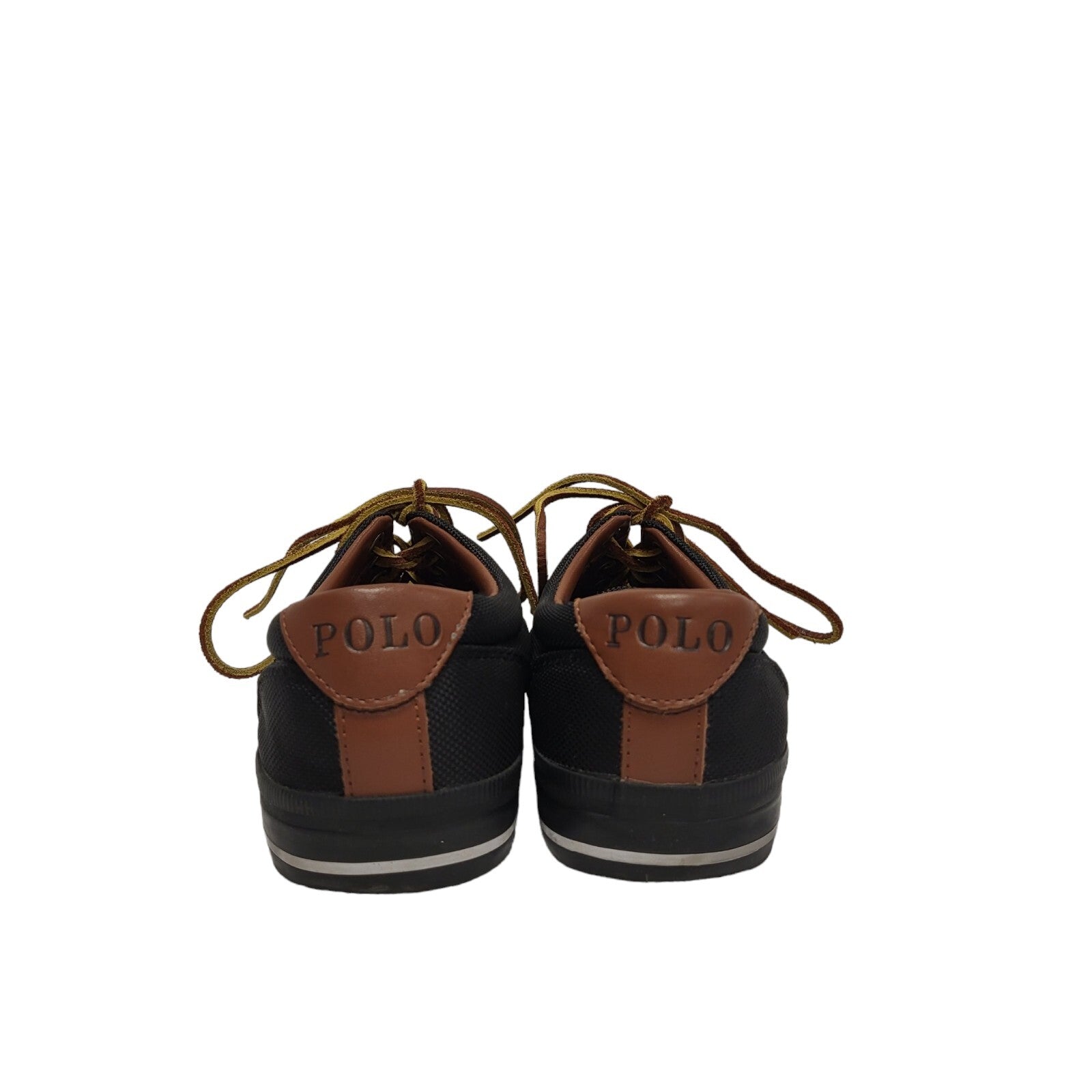 Polo Ralph Lauren Felton Black Canvas Sneaker Trainers Men's Trainers Uk 6.5