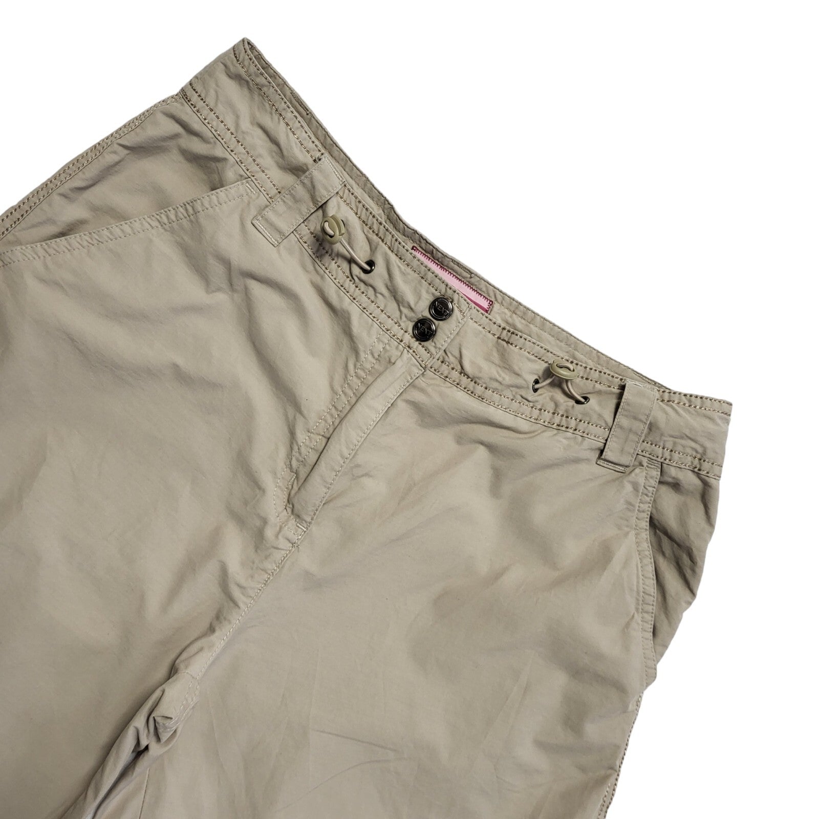Next Vintage Y2K Beige Straight Leg Trousers Womens Size 12 Long W31 L33