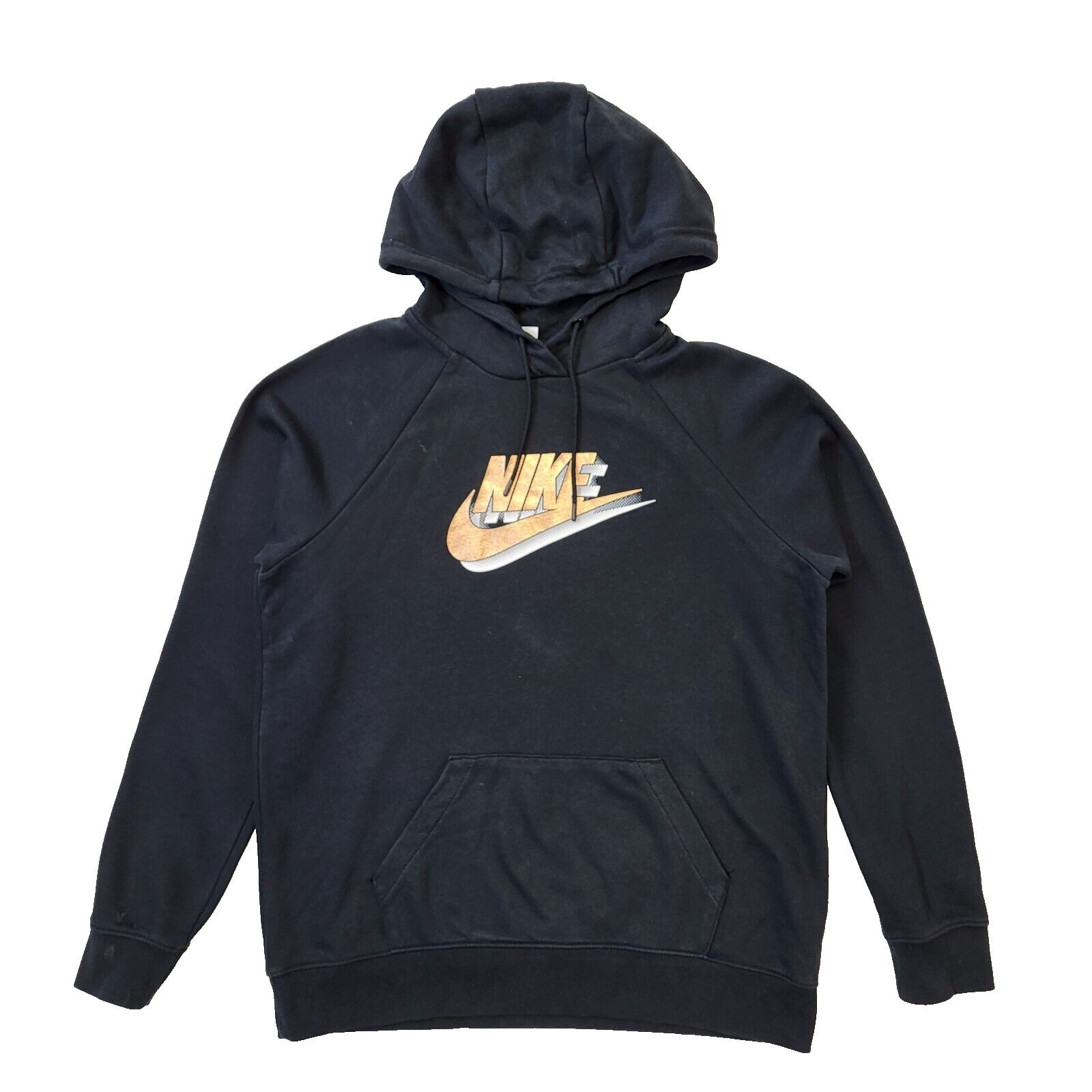 Nike Black Retro Drawstring Hoodie Women's Size Medium