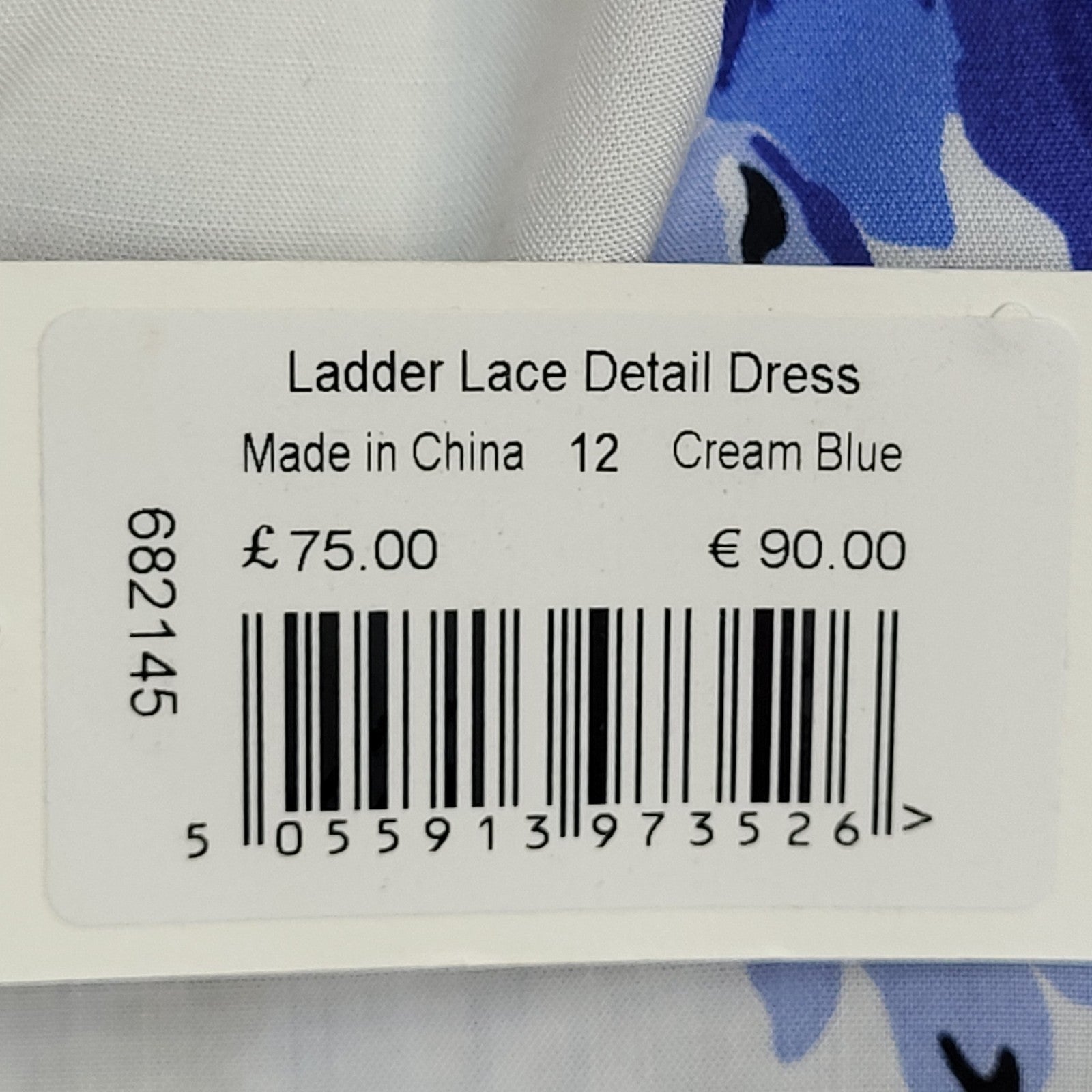 Cath Kidston Dress Y2K Fit & Flare Ladder Lace Detail Dress Women's 12 BNWT