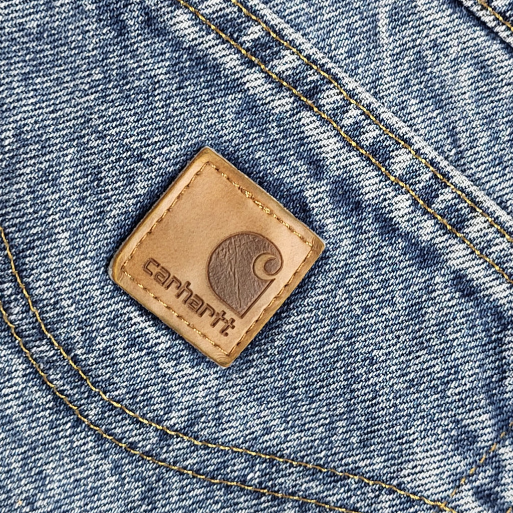 Carhartt 90s Mid Blue Straight Leg Denim Jeans Uk Men's Size 3XL W40 L30