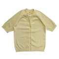 Countess 80's Yellow Short Sleeve Button Front Cardigan Womens UK 12