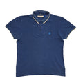 Adidas Vintage 90's Blue Sports Short Sleeve Polo Top Mens UK L