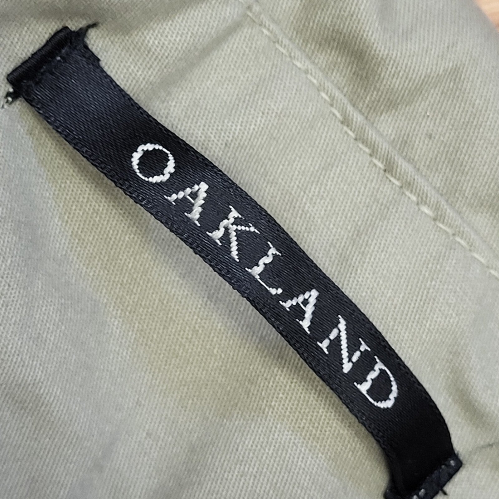 Oakland 80s Green Button Overcoat Uk Men's Size Medium