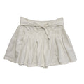 Next Vintage 90's White Belted Ruffle Skirt Womens UK Size 14 W32