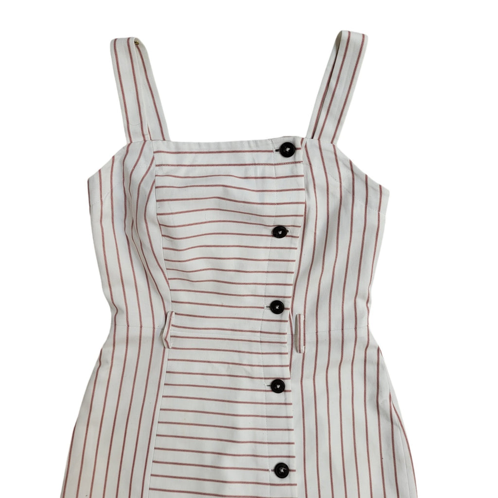 Tommy Hilfiger Y2K Red & White Striped Button Dress UK BNWT Women's Size 6