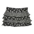 New Look Vintage 90's Black & White Floral Mini Skirt Womens UK 10-12 W30