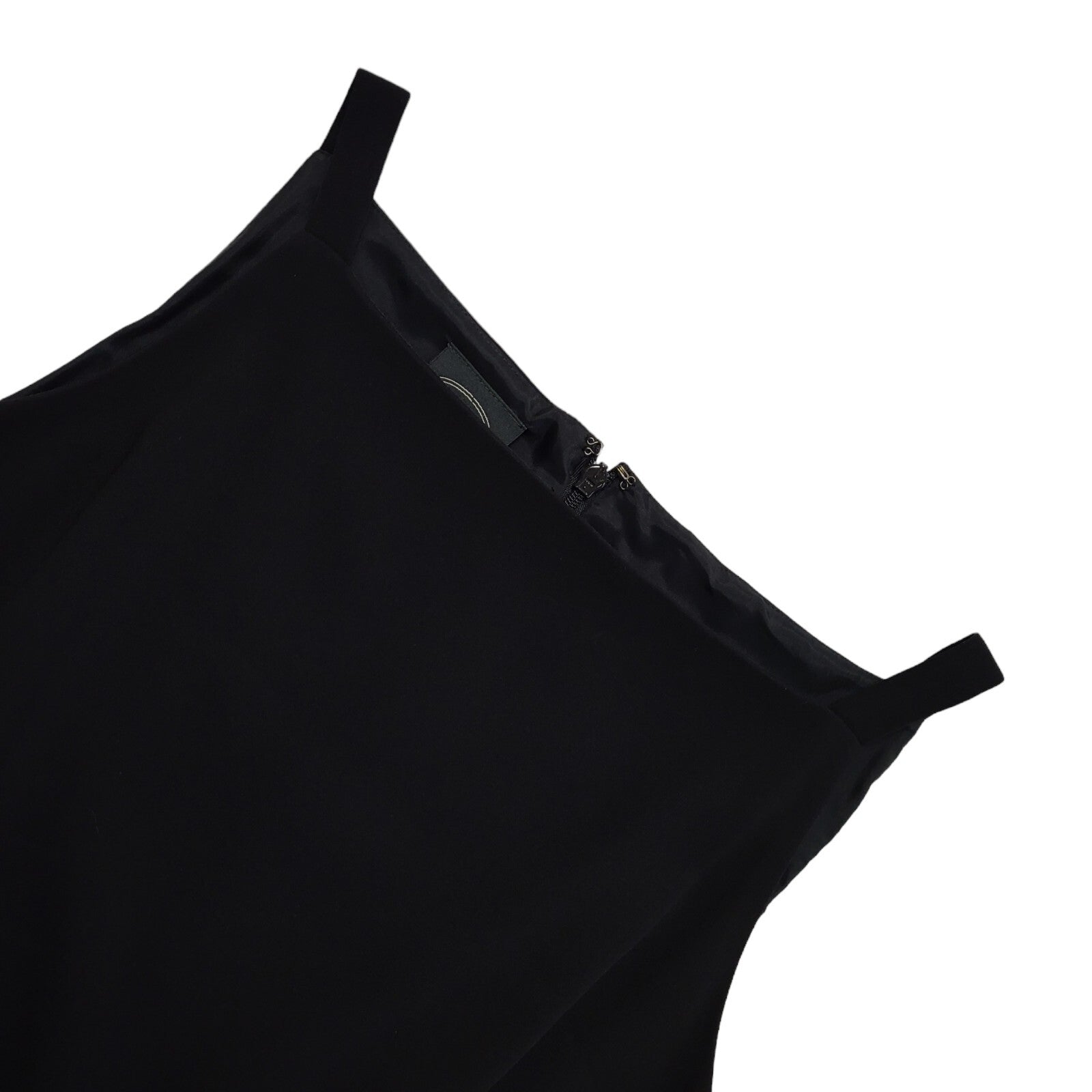 Laura Ashley Y2K Black Strap Lined Evening Dress UK Size 12