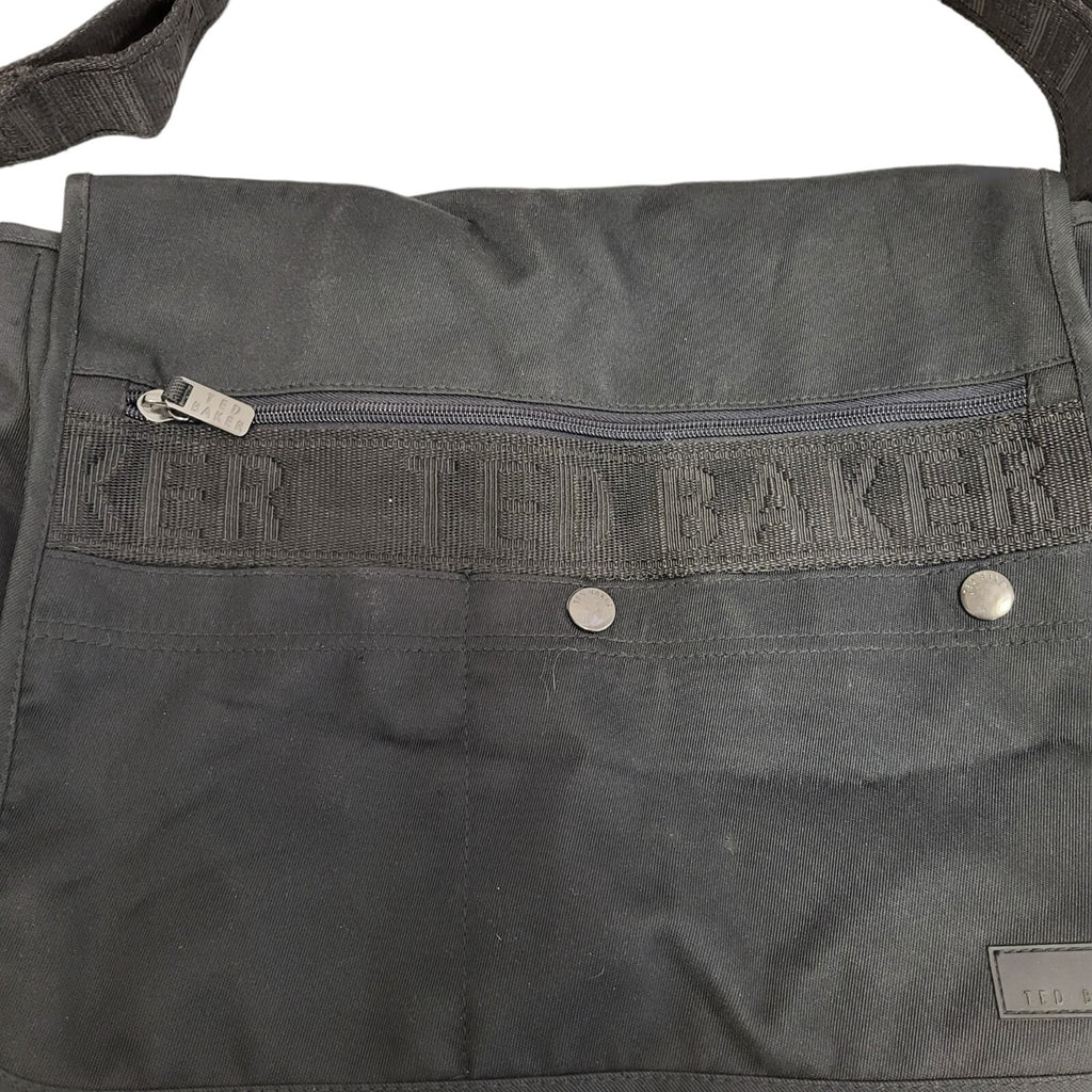 Ted Baker Black Textile Satchel Bag Uk Women's/Men's Size 12" x 16"
