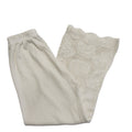 Usha Nisha 90s White Wide Leg Trousers Uk Women's Size 10 W28 L28