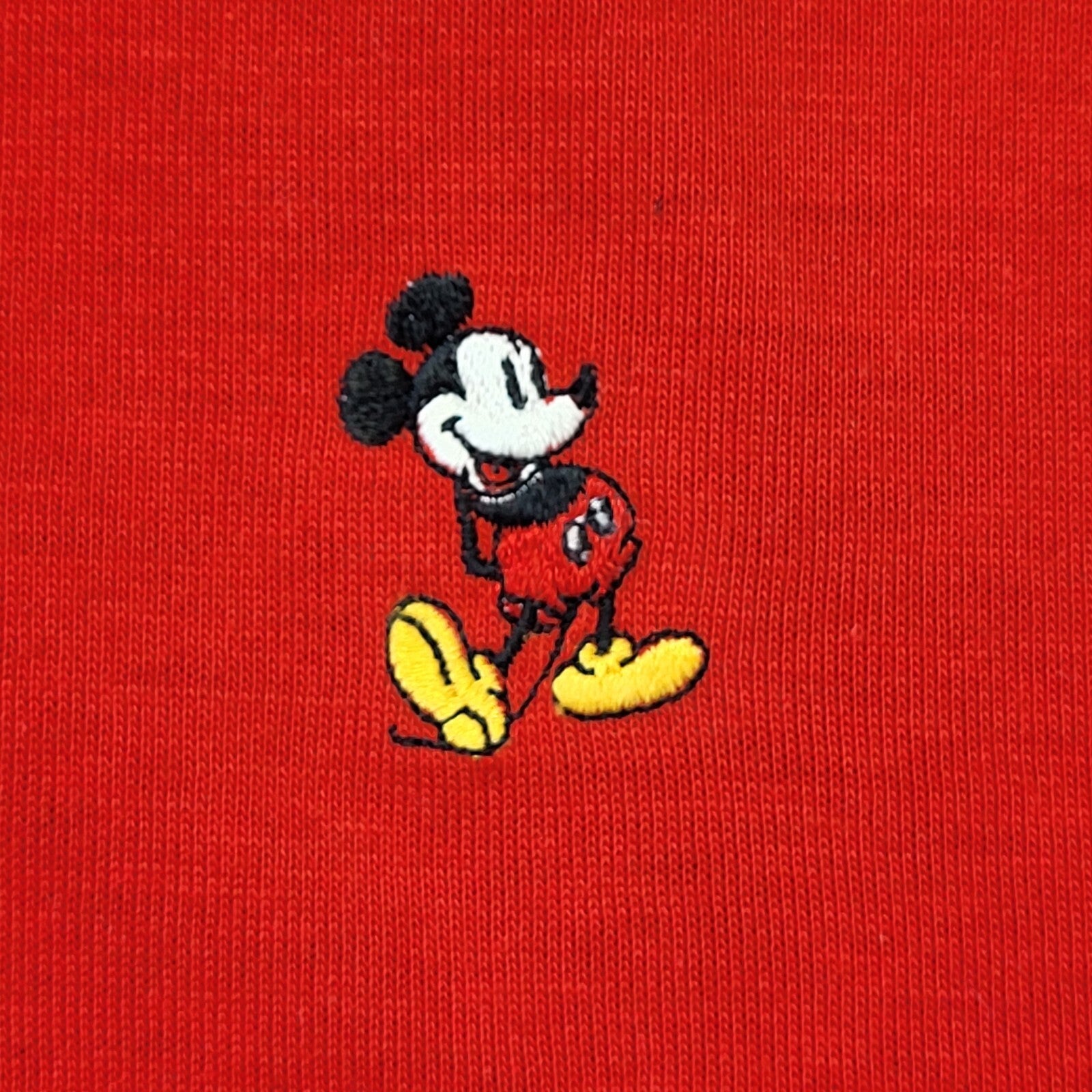 Disney Wear 90s Vintage Red Short Sleeve Polo Shirt Men's Size M