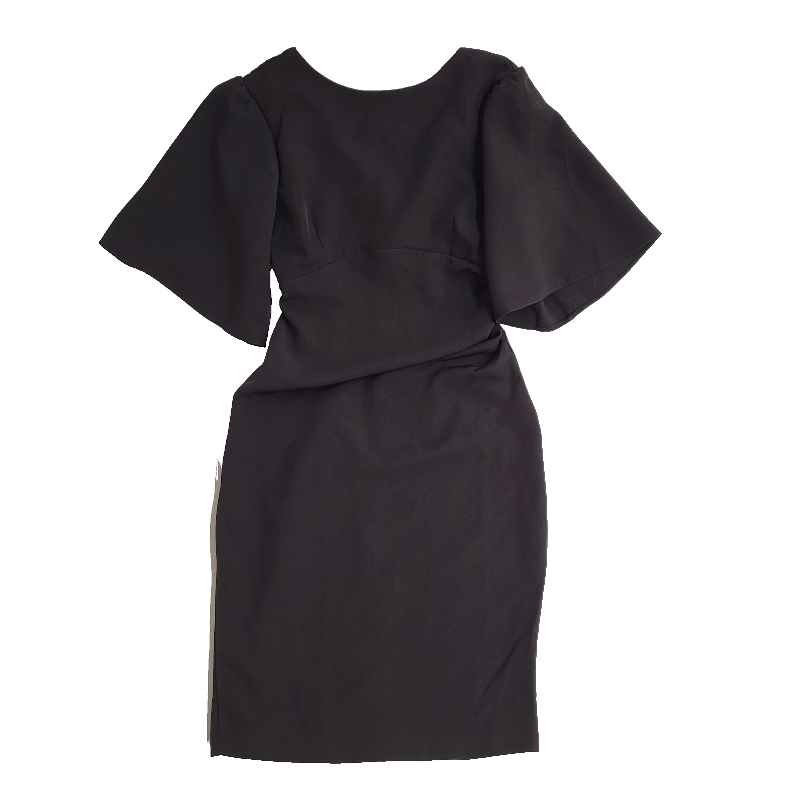 Coast Y2k Dress Flare Sleeve Ruch Waist Midi Dress Bnwt Uk Women's Size 12