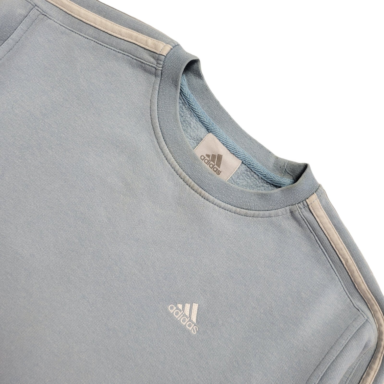 Adidas Vintage Y2K Baby Blue Sports Sweatshirt Girls Age 10-12 years
