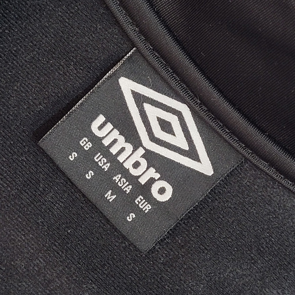 Umbro Black Full Zip Sports Modern Tracksuit Top Jacket UK Men's Size S