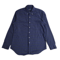 Ralph Lauren Blue Checked Vintage 90's Long Sleeve Shirt UK Men's Size M