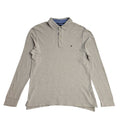 Tommy Hilfiger Y2K Beige Long Sleeve Polo T- Shirt Men's Size S
