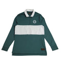 Levi's Green & White Cotton Long Sleeve Polo Shirt Uk Men's Size M