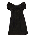 Black & White Vintage 90s Black Off Shoulder Dress Uk Women's Size 14 W32