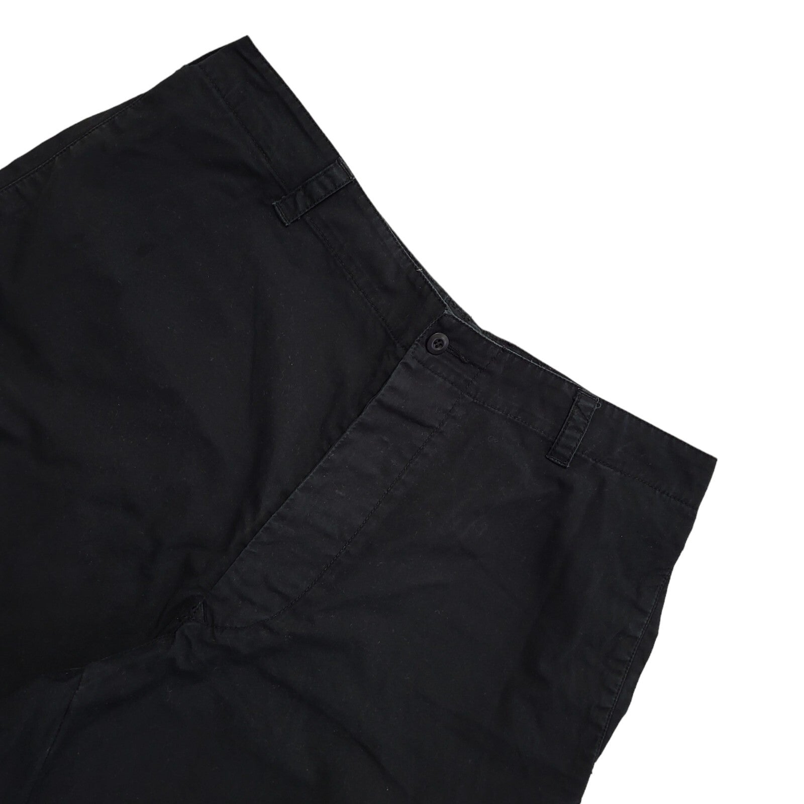 Replay Vintage 90's Black Casual Shorts With Pockets Uk Men's Size L W34